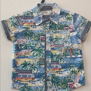 Free Planet Multicolor Tropical Adventure Shirt
